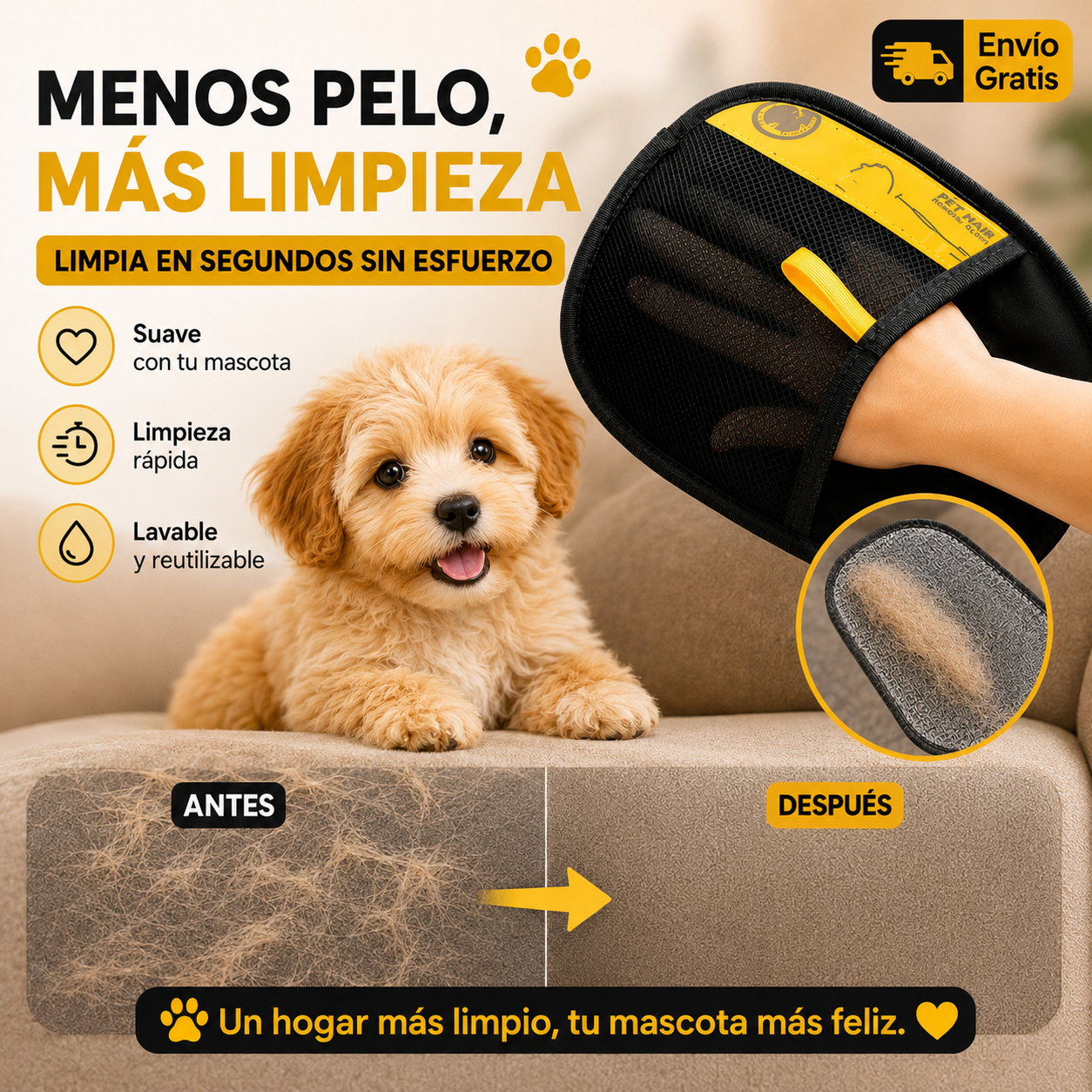 GUANTE MAGIC QUITA PELOS