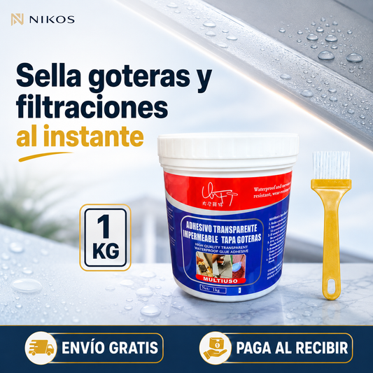 Super Sellador Transparente impermeable 1kg