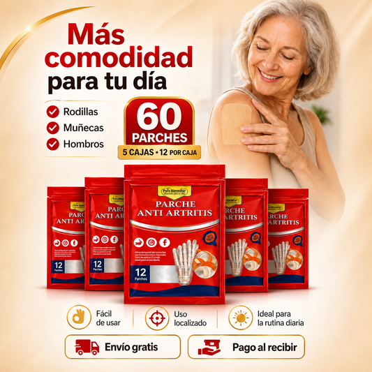 5 PACKS DE 60 PARCHES DE BIENESTAR ARTICULAR
