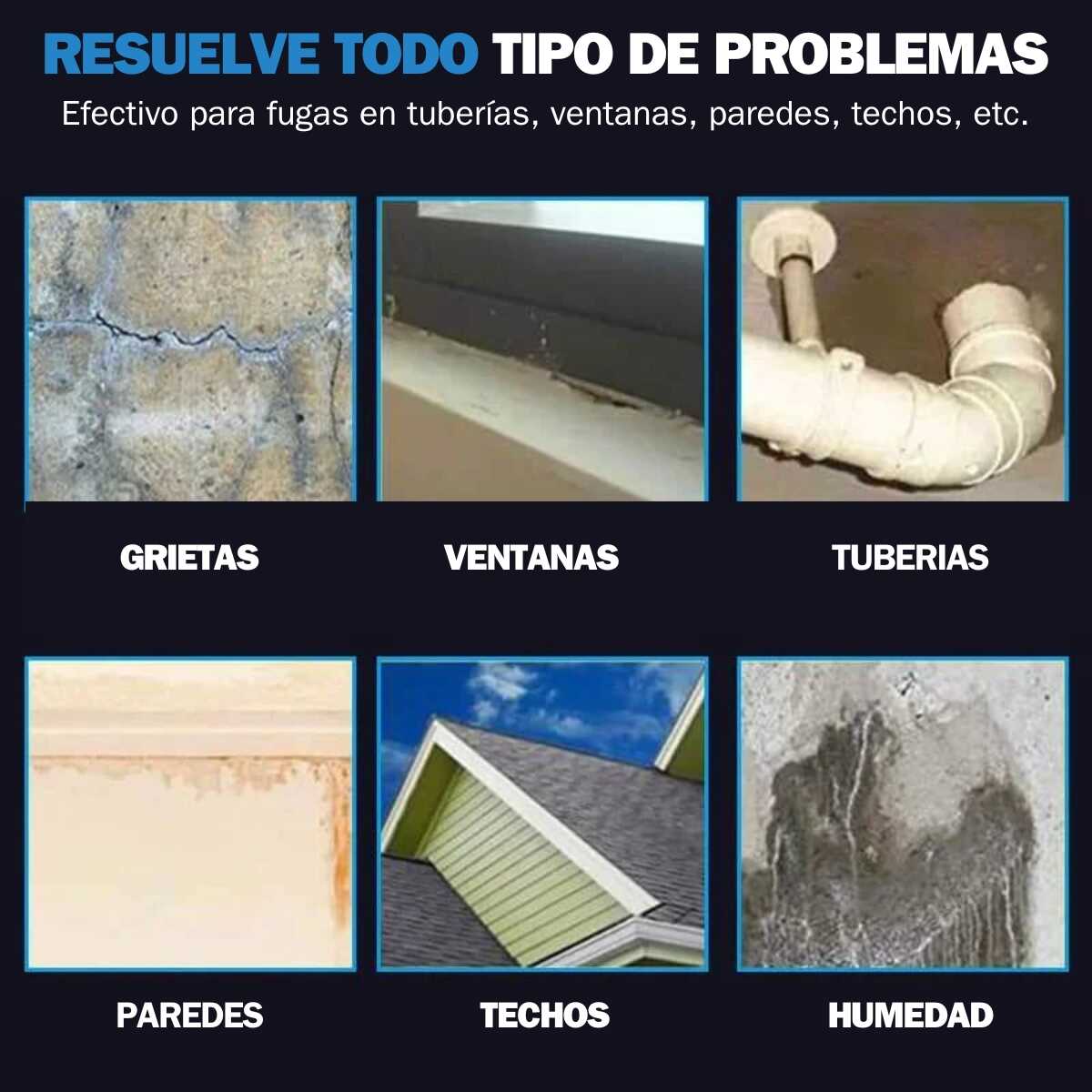 Super Sellador Transparente impermeable 1kg